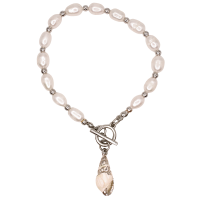 PEARL BRACELET W/ FEATURE SEASHELL