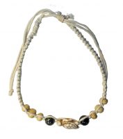 NATURAL TURTLE ADJUSTABLE ANKLET
