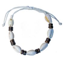 COWRIE SHELL & COCONUT BRACELET