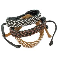 SET OF 3 BRACELETS – 2 -TONE NATURAL STYLE