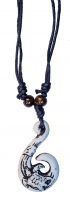 RESIN TRIBAL HOOK W/TURTLE CHOKER