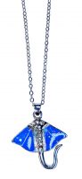 BLUE IMITATION OPAL STING RAY NECKLACE