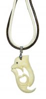 DOLPHIN/SWIRL BONE CHOKER