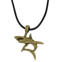 BRASS SHARK CORD CHOKER
