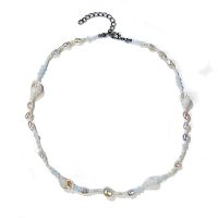 DAINTY PEARL & SEASHELL CHOKER