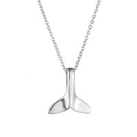 STAINLESS STEEL WHALE TAIL PENDANT