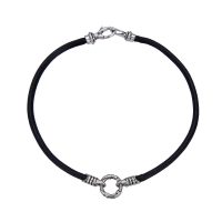 METAL CIRCLE CORD CHOKER
