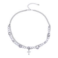 CHAIN/ GLOW BEADS/ CROSS PENDANT