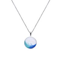 SPARKLY WAVE CIRCULAR PENDANT