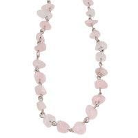 ROSE QUARTZ CHIP ADJUSTABLE PENDANT