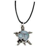 SHIMMERY MOTHER & BABY TURTLE CHOKER