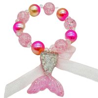 GLITTER MERMAID TAIL BRACELET W/ BOW