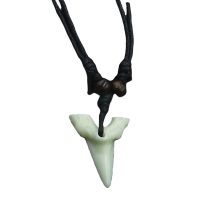 RESIN TOOTH CHOKER ON BLK CORD