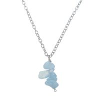 AQUAMARINE QUARTZ CHIP PENDANT