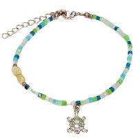 PEARL & TURTLE OCEAN TONE ANKLET
