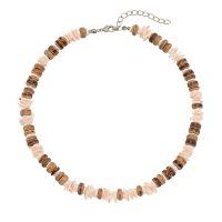 COCONUT BEAD, HEISHI SHELL CHOKER