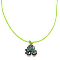 MOOD OCTOPUS ON NEON YELLOW CHOKER