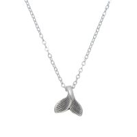 DAINTY WHALE TAIL PENDANT