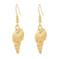 GOLD SEASHELL EARRINGS