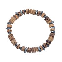 COCONUT & CHUNKY HEMATITE BRACELET