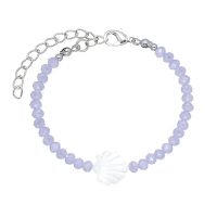 LILAC BRACELET W/ SHELL