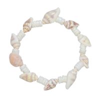 HEISHI SHELL & SEASHELL ELASTIC BRACELET