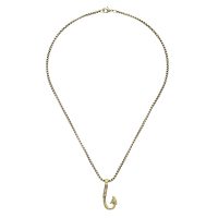 GOLD BURNISHED HOOK PENDANT