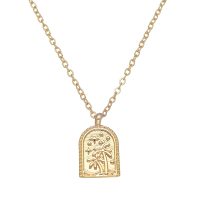 DAINTY GOLD PALM ARCH NECKLACE