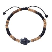 BLACK TURTLE COCONUT ANKLET