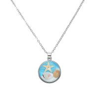 ROUND GLOBE W/ STARFISH, SHELLS, PEARLS