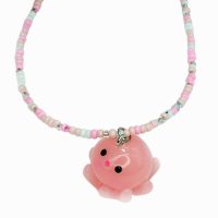 JELLYFISH  PINK SEED BEAD CHOKER