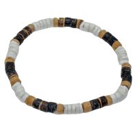 HEISHI SHELL & COCONUT BRACELET