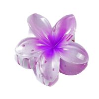 PURPLE FRANJIPANI HAIRCLIP