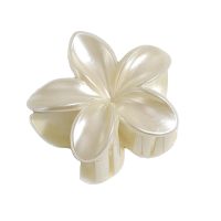 PEARL WHITE FRANJIPANI HAIRCLIP