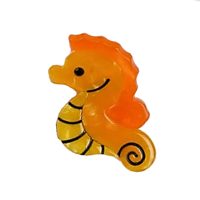 ORANGE SEAHORSE  HAIRCLIP
