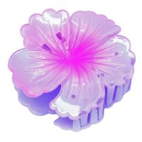 PINK HIBISCUS HAIRCLIP