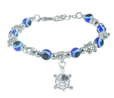 TURTLE & EVIL EYE BRACELET