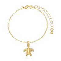 GOLD TURTLE CHAIN BRACELET