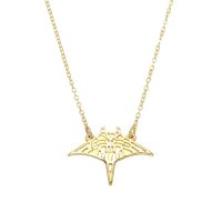 GOLD CHAIN MANTA RAY PENDANT