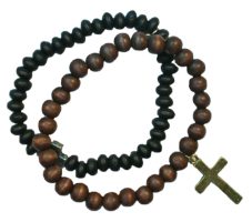 TWIN STRAND CROSS BRACELET