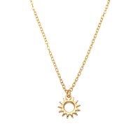 DAINTY GOLD SUN PENDANT