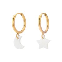 STAR & MOON HOOP EARRINGS