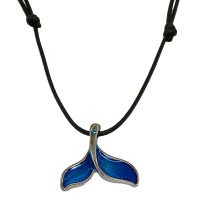 P8244 BLUE WHALETAIL CORD CHOKER