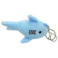 BLUE PLUSH SHARK KEYRING