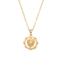 GOLD LIONFACE GOLD CHAIN PENDANT
