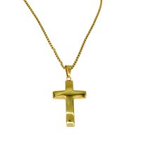 GOLD  STAINLESS STEEL CROSS PENDANT