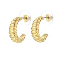 E2169 ROLLED GOLD HOOP EARRINGS