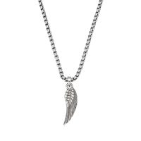 P8273 ANTIQUE RHODIUM ANGEL WING CHOKER