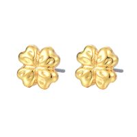 E2170 GOLD CLOVER EARRINGS