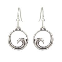 E2173 ROUND WAVE EARRINGS